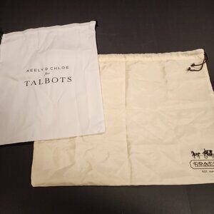 2 purse dust bags- Coach and Talbots